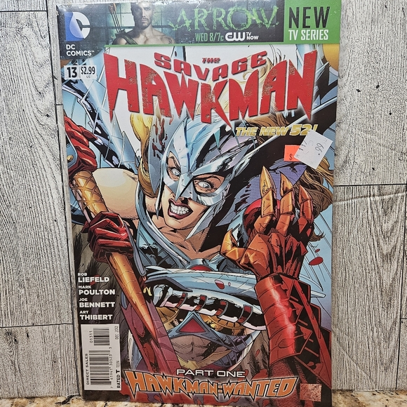 The Savage Hawkman #13 Part One Hawkman = Wanted DC Comics Comic Book The New 52 - Picture 1 of 6